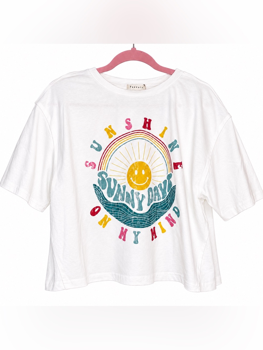 Sunshine State of Mind Cropped Graphic Tee New With Tags Small